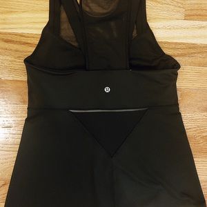 Lululemon Black Mesh Top